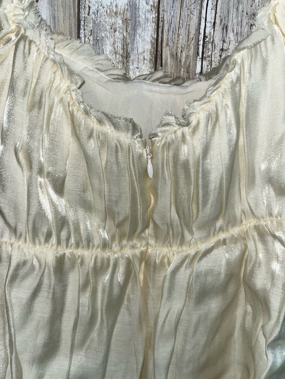 Reformation Aviary Dress Ivory Cream Puff Sleeve Mini Babydoll Coquette 2 - Picture 8 of 9